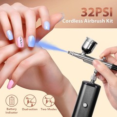 Airbrush Kit with Compressor, 32PSI Handheld Mini Air Brush Set, Portable
