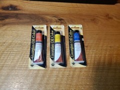 Vintage Lot 3 Georgian Artists Oil Colours Tube Paint 22 ml/0.74 fl. oz. NOS