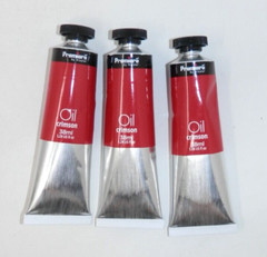 x3 Premiere By Nicole CRIMSON Red Color Oil Paint • 38ml Tube 1.28fl oz NEW