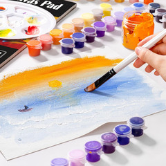 12 Sheets Canvas Paper Pad 9”X12”, 350 GSM Canvas Sheets Glue Bound Canvas Sketc