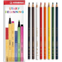 STABILO All Watercolour Effect Pencil – 1 Count (Pack of 8), Assorted