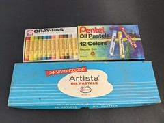 LOT Vintage Oil Pastels Cray-pas, Pentel, Artista