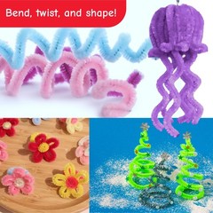 Pipe Cleaners Bulk, 1000 Count, Pipe Cleaners for Crafting, Craft Supplies for C