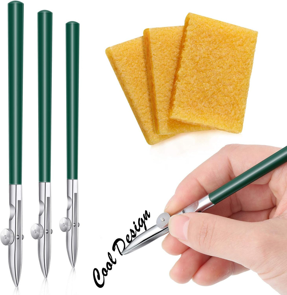 6 Pieces Art Ruling Pen 3 Sizes Masking Fluid Pen and 50 X 35 X 5 Mm Glue Residu