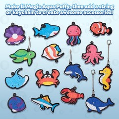 Magic Aqua Puffy, 3D Art Craft Kits Paint by Number Crafts Kits for Kids, Mes…