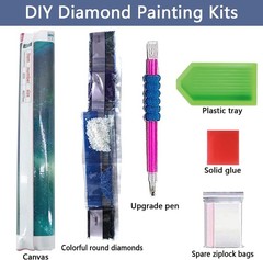Sunset Diamond Art Kits for Adults, 5D DIY Diamond Painting Kits for Beginners,