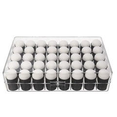 40 Pcs Finger Sponge Daubers with Storage Box for Painting Chalk Ink Card Mak…