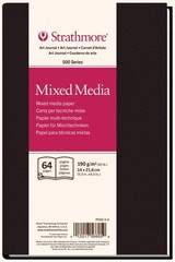 Strathmore Paper (566-5 500 Series Hardbound Mixed Media Art 5.5×8.5, White
