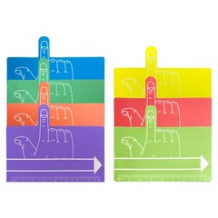 7 Pcs Kids Finger Spacers Writing Reading Aid Sheets Handwriting Tool School