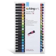36 Colors 2mm Tip Acrylic Paint Markers WaterBased Ink Craft Pen Kit Set