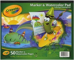Crayola 99-3403 50 Sheets 10″ X 8″ Bright White Marker & multicolor