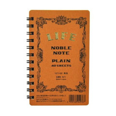 Life Noble Note Plain Mini Ring Notebook: 3 in. x 5 in. Brown Cover, Blank Pages