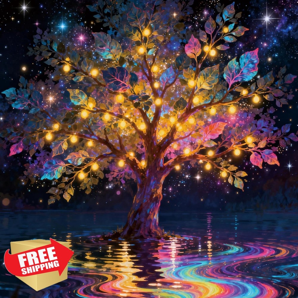 Paint by Numbers for Adults and Kids Beginner, Tree of Life Painting by Numbe…