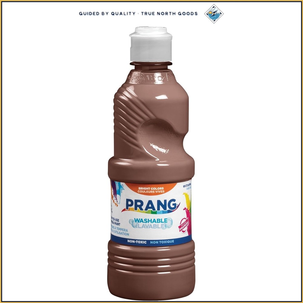 16 Oz. Non-Toxic Washable Tempera Paint, Brown for Indoor and Outdoor Use