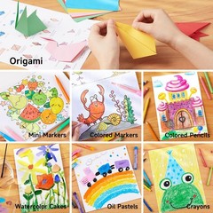 335 Piece Kids Art Set, Multi-Media Art Supplies, Gift Art Kit with Trifold E…