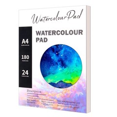 24 PCS Watercolor Paper Pad Water Color Sketchbook Art Supplies 9×12 Inch