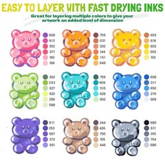 PAINT Acrylic Paint Markers Brush Tip 72 Colors,Automatic Ink Control Paint P…