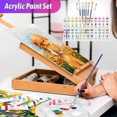 Deluxe Art Kit 195pcs Drawing Coloring Painting Supplies Artists Adults Kids New