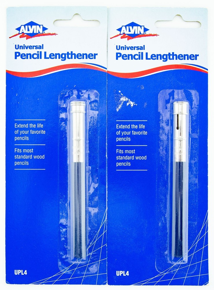 Alvin Universal Pencil Lengthener 2pc Lot Extender For Standard Wood Pencils