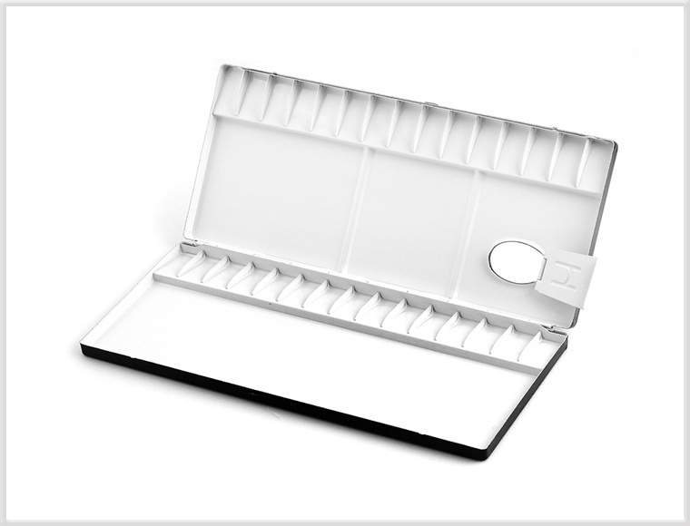 HEUNG IL Aluminum Watercolor Palette 30 Well AL 430 No.430 Metal 303 x 137 mm