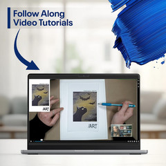 DIY Painting Class Kit for Adults with Video Tutorials: Learn to Paint Black Cat