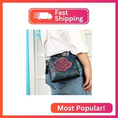 Diamond Painting Kits for Kids & Adult Cross-Body Handbag with Chain 5D DIY Rhin