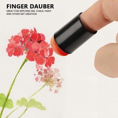 40 PCS Finger Sponge Daubers Drawing Art Ink Craft Stamping Storage Box