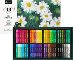 Oil Pastels Set of 48 Colors, Soft Oil Pastels for Art Painting, Drawing, Blendi