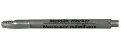 Silver Metallic Marker Gray Crafter Fine Tip Point DIY Card Cloth Wood 0.05 Grey