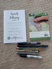 Brush Lettering Kit Tombow Pentel Pigma Fudenosuke Sharpie Pens New