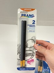 Prang Charcoal Pencils Medium Soft Lot of 2 Packs 60300