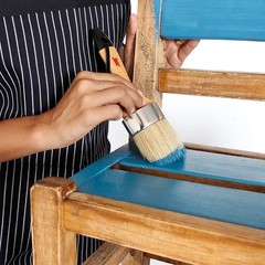 Chalk Wax Paint Brush 4PCs Set Including 3 Small for Furniture