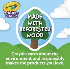 Crayola Colored Pencils 24 Count Pre Sharpened Assorted Colors