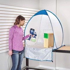 Bofoho Paint Spray Booth 35 inches (L) x 34 (W) x 30 (H), Blue