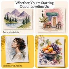Watercolor Paint Set for Adults & Professional Artists – 36 Watercolor Tubes …