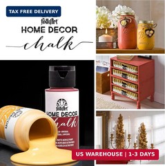FolkArt Assorted Home Décor Acrylic Chalk Paint For Crafts, 2 fl oz Ultra Matte
