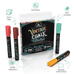 Liquid Chalk Markers for Blackboards – Wet Erase Marker Pens – Chalk Markers …