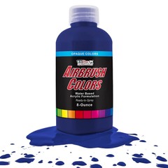 US Art Supply 8-Ounce Opaque Phtalo Blue Airbrush Paint