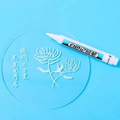 White Permanent Marker Pens 0.7/1.0/2.5mm Paint Pen Wood Plastic Glass Metal