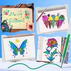 PAINT Glitter Pens,44 Metallic Sparkly Colors Glitter Pen,Quick-Drying Ink Pe…