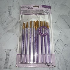 Crafter’s Choice White Taklon Brush Value Set-15/Pkg -RCC604