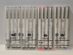 4 sets Creative Memories Fine-Tip 4 Pen Sets (16): Vintage(2), Bright & Pastel