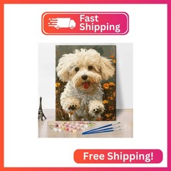 Rebotipy Animals Paint by Numbers Modern Dogs Paint-by-Numbers Kits DIY Lovely A