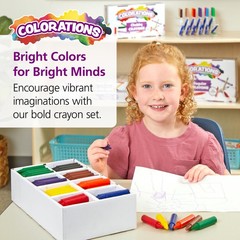 Colorations Chubby Crayons For Kids Set Of 200 – – – 2.68 L By .56 Dia –
