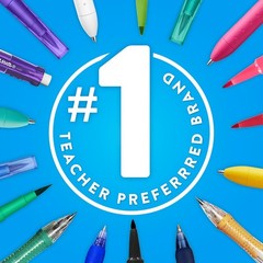 Flair Felt Tip Pens – 12 Assorted Colors, Medium Point 0.7mm for Creative Arts