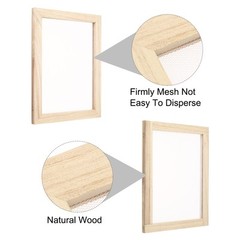3pcs Silk Screen Printing Frame 9.8×7.5 Inch Wood with 160 White Mesh DIY