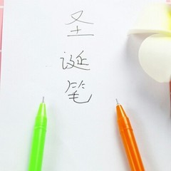 Pack of 8 Christmas Theme Gel Pen Cartoon Gel Ink Pen Funny Writing Pen for Kid