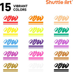 Chalk Markers, 15 Vibrant Colors Liquid Chalk Markers Pens for Chalkboards, Wind