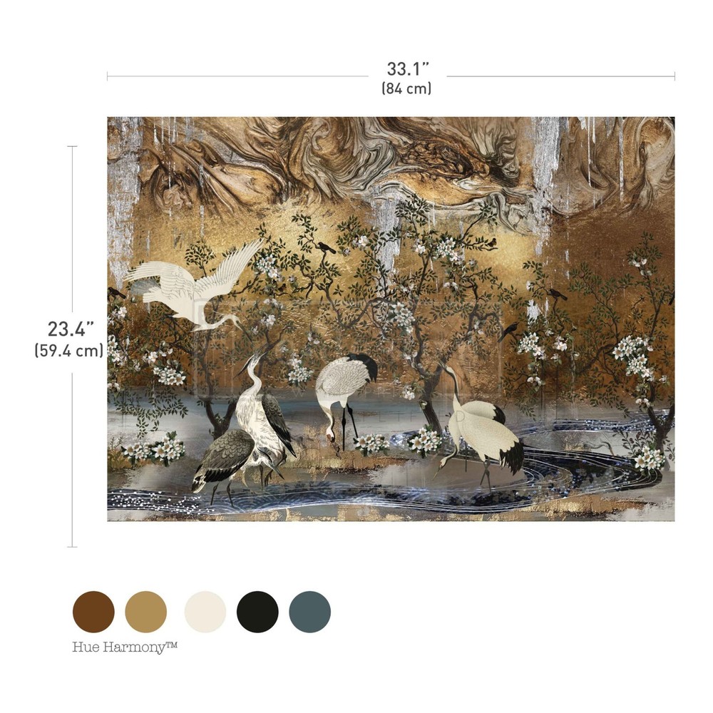 Graceful Wings | A1 Fiber Decoupage | Paper for Decoupage | Redesign with Prima