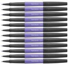 Paper Mate Flair Felt Tip Pens Medium Point 0.7mm Metallic Lavender 12 Pens New